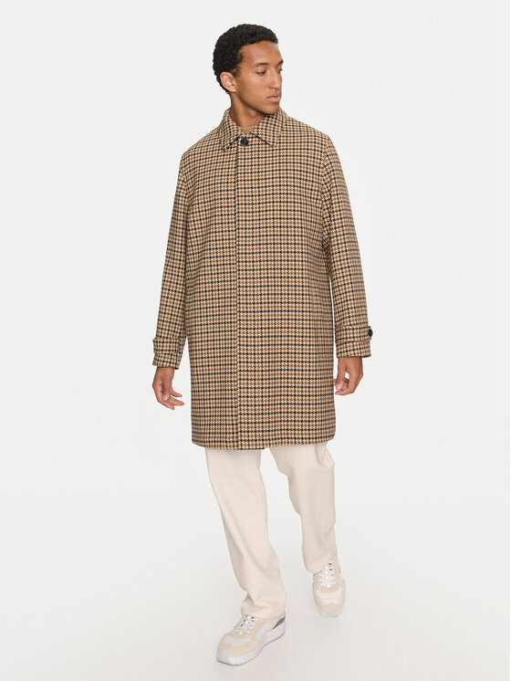 HUGO Hugo Prehodni plašč Maver2432 50518127 Rjava Regular Fit