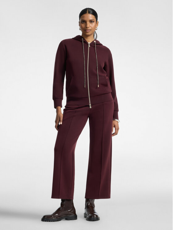 Elena Mirò Elena Mirò Spodnie materiałowe P810Z000207N039 Bordowy Flare Fit