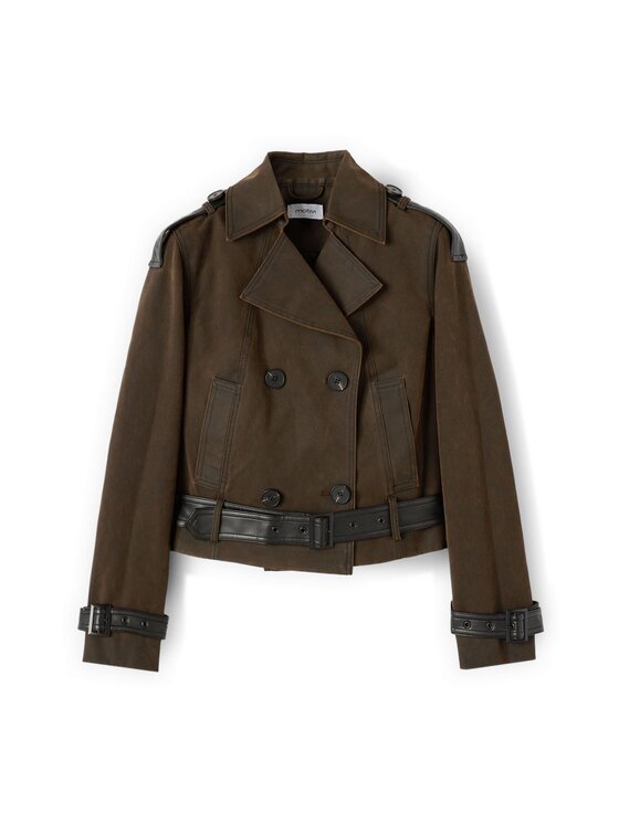 Motivi Motivi Giacca in similpelle R406Q001136N022 Marrone Regular Fit