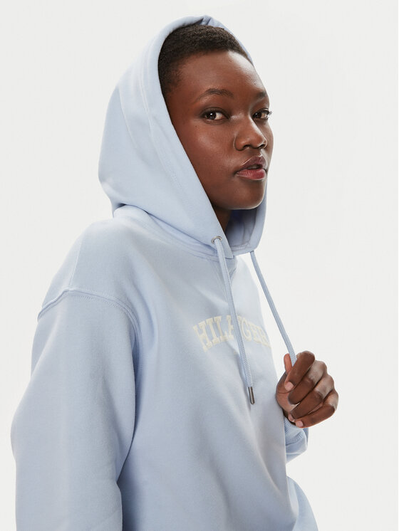 Tommy Hilfiger Tommy Hilfiger Pulóver Monotype Flock WW0WW41236 Kék Relaxed Fit