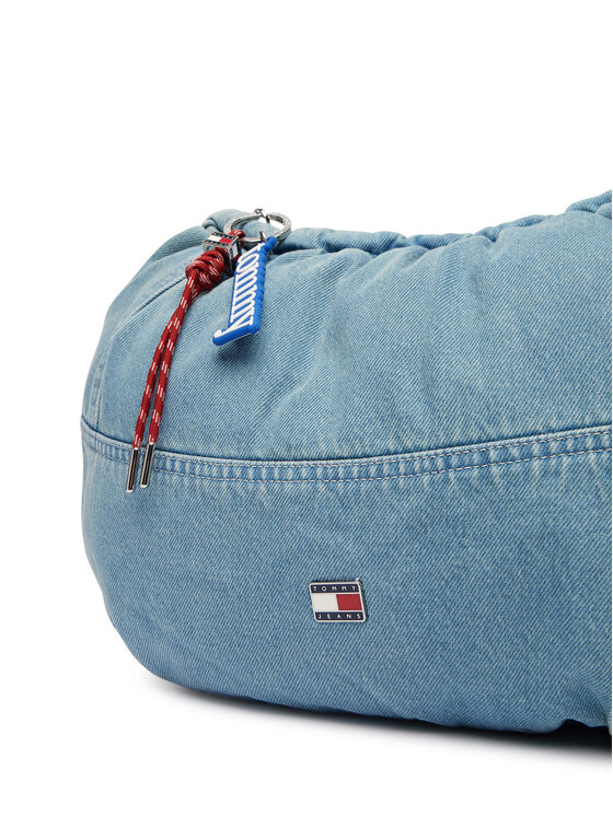 Tommy Hilfiger Tommy Hilfiger Torbica Tjw Icon Charms Denim Hobo AW0AW19259 Plava