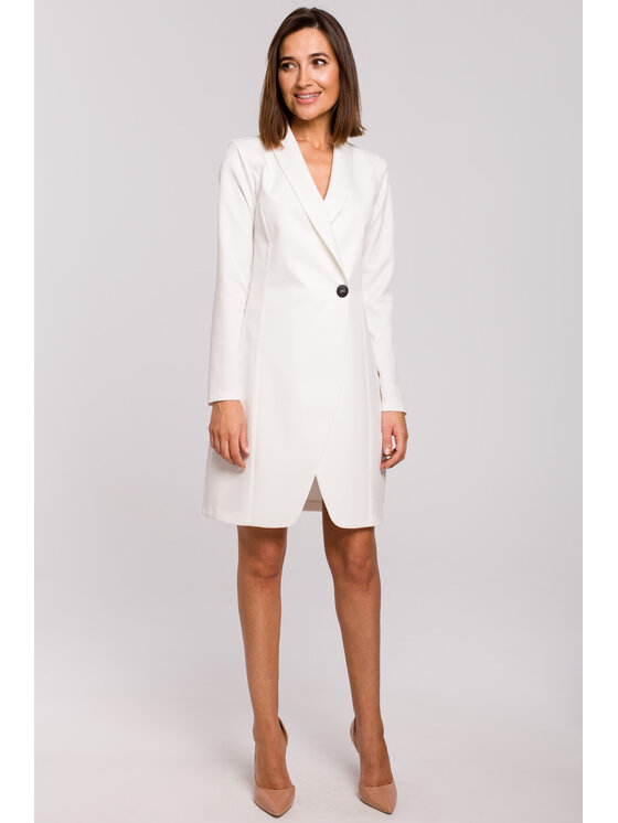 Stylove Stylove Abito da cocktail S217 Bianco Regular Fit