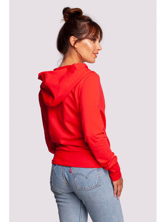 BeWear BeWear Bluza B246 Czerwony Comfort Fit
