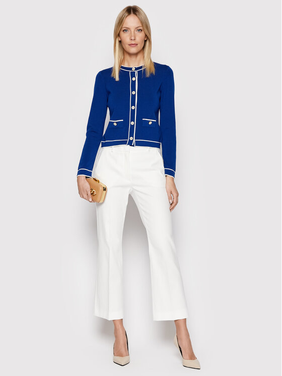 Cardigan Metrica Blu Regular Fit