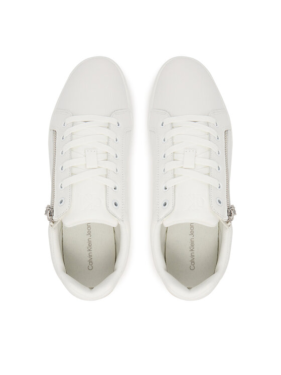 Calvin Klein Jeans Calvin Klein Jeans Sneakersy Classic Cupsole Zip Low In YM0YM01318 Biały