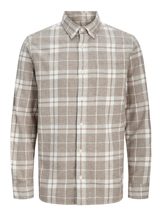 Jack & Jones Jack & Jones Hemd Blubrook 12282354 Beige Regular Fit