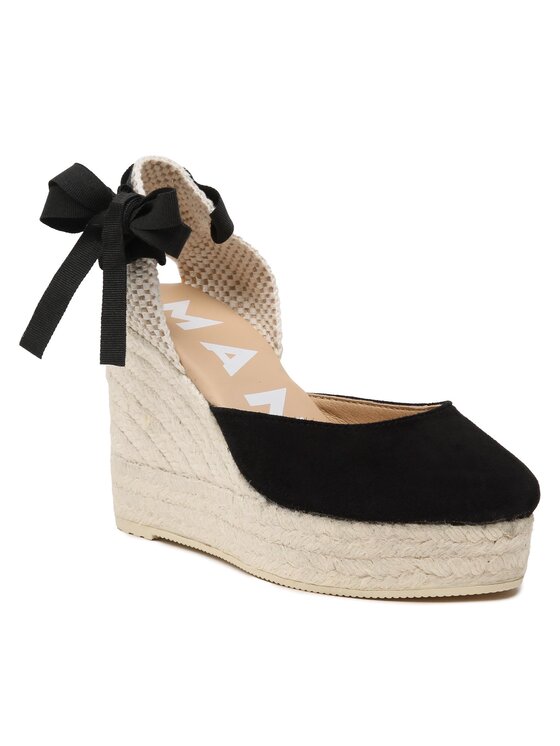 Manebi Manebi Espadrilles Wedge Espadrilles K 1.0 WV Fekete