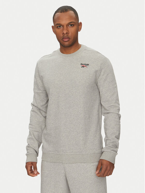 Reebok Reebok Bluză Logo Crew 100221789 Gri Regular Fit