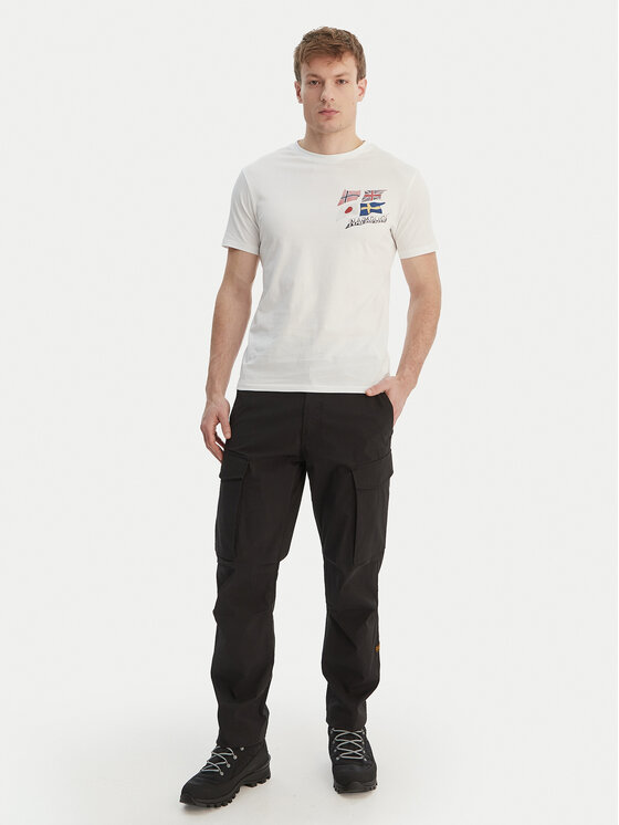 Napapijri Napapijri T-Shirt S-Mahsa NP0A4FZB Bílá Regular Fit