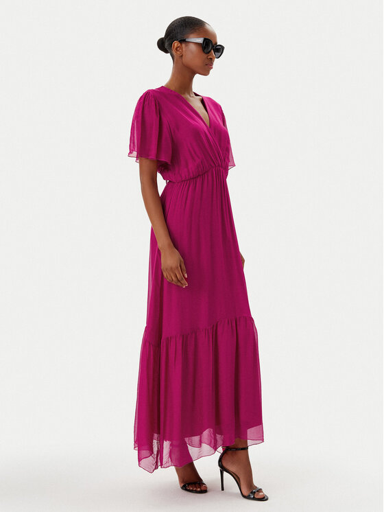 Haveone Haveone Poletna obleka AFF-N006 Roza Loose Fit