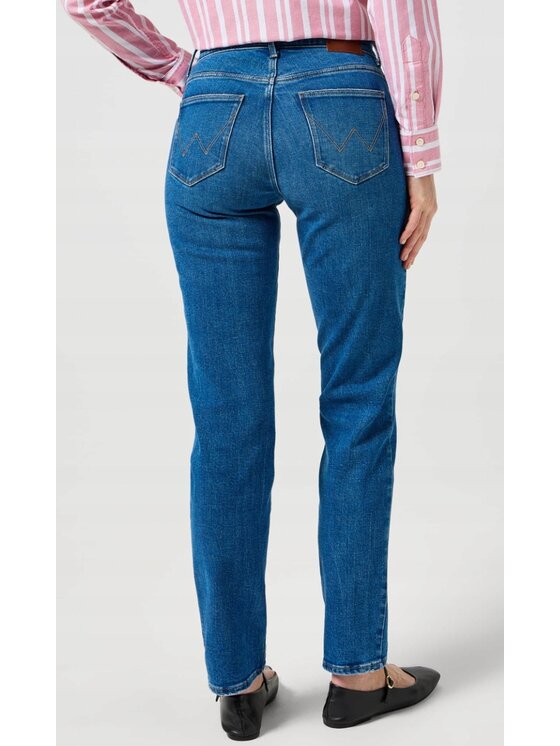 Wrangler Wrangler Jeansy Straight 658 Niebieski Straight Fit
