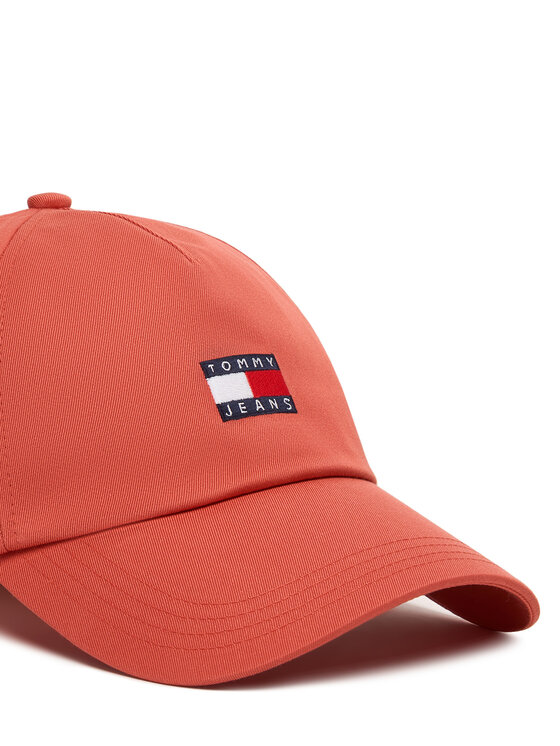 Tommy Jeans Tommy Jeans Kepurė su snapeliu Tjw Heritage Core 5 Panel Cap AW0AW16991 Koralų