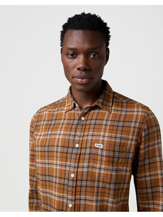 Wrangler Wrangler Koszula 1 PKT SHIRT Kolorowy Regular Fit