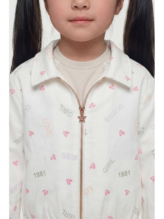 Guess Kids Guess Kids Bunda pro přechodné období 182598 Bílá Classic Fit