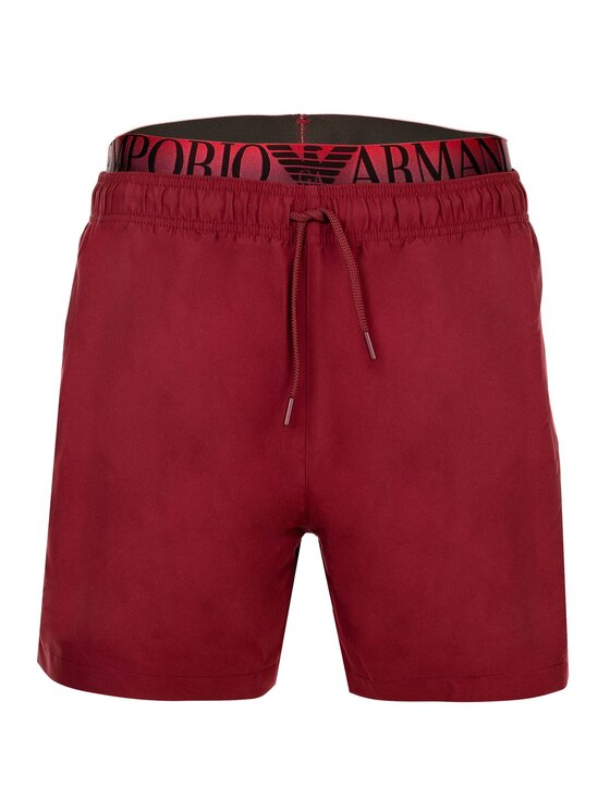 Emporio Armani Emporio Armani Športne kratke hlače EM000686 AF20432 U5050 Bordo rdeča Regular Fit