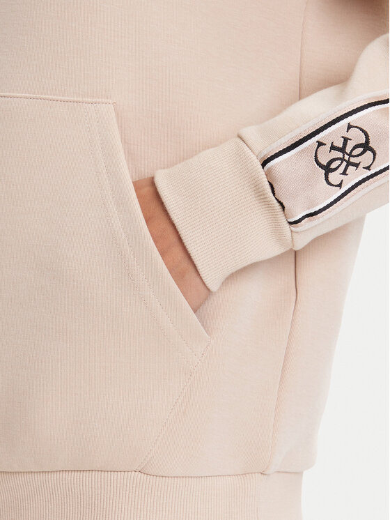 Guess Guess Μπλούζα V4YQ11 KB3P2 Μπεζ Regular Fit