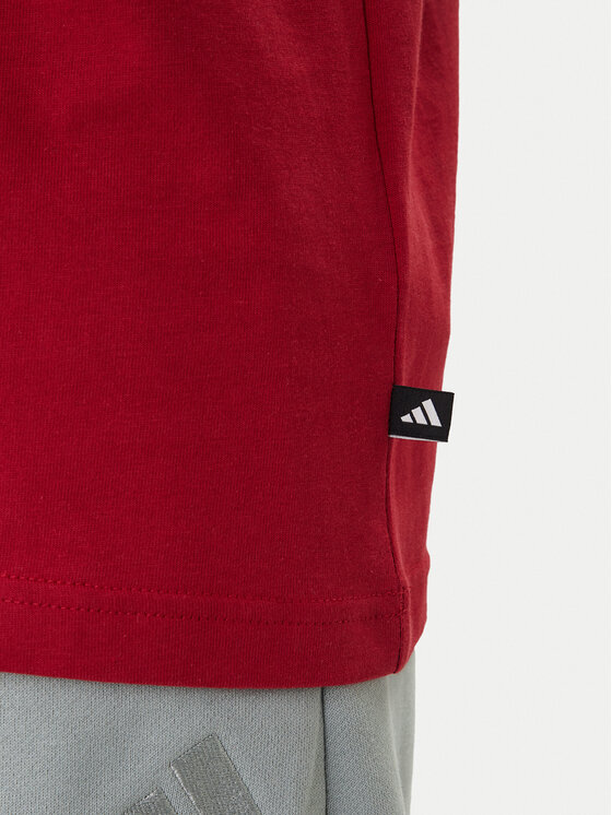 adidas adidas T-Shirt Mini Embroidery Basketball Graphic KB2525 Červená Regular Fit