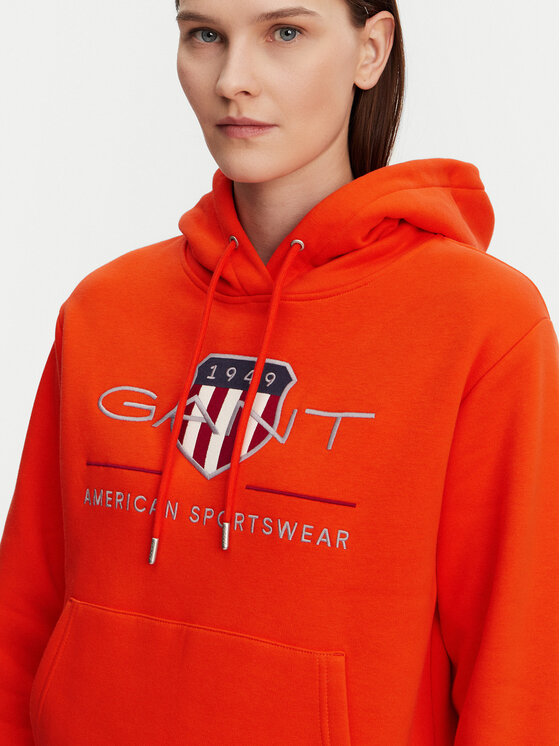 Gant Gant Bluza Archive Shield 4200276 Pomarańczowy Regular Fit