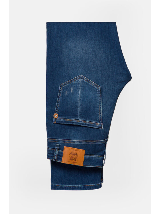 Lancerto Lancerto Jeansy Mason Granatowy Regular Fit