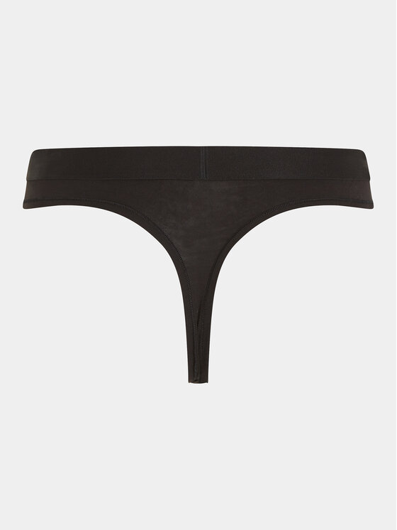 Tommy Hilfiger Tommy Hilfiger Kalhotky string UW0UW04146 Černá