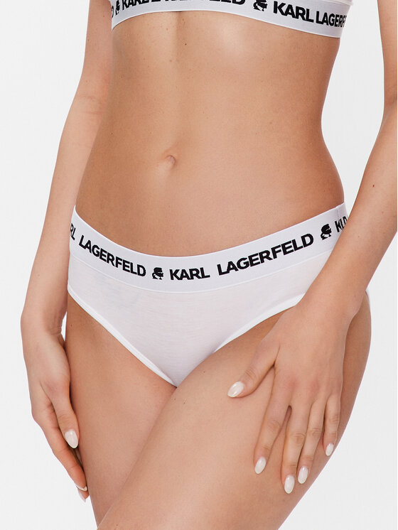 KARL LAGERFELD KARL LAGERFELD Sada 2 kusů klasických kalhotek 211W2125 Bílá