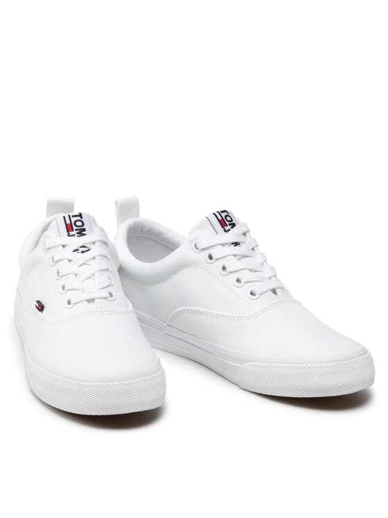 Tommy Jeans Tommy Jeans Πάνινα παπούτσια Classic Tommy Jeans Sneaker EN0EN00986 Λευκό