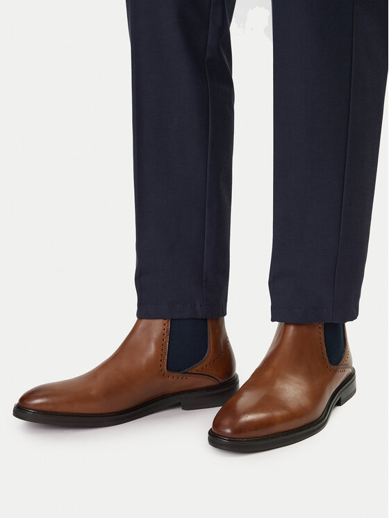 JOOP! JOOP! Kotníková obuv s elastickým prvkem Kleitos 4140004162 Hnědá