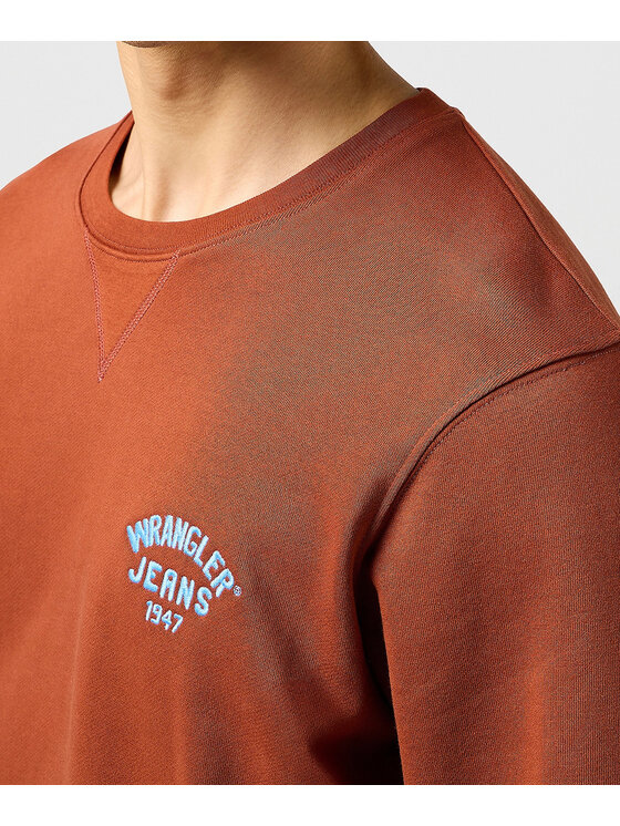 Wrangler Wrangler Felpa 112364093 Arancione Regular Fit