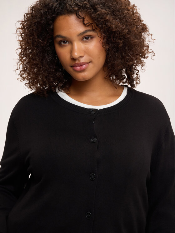 Fiorella Rubino Fiorella Rubino Kardigan M279L008561N033 Czarny Regular Fit