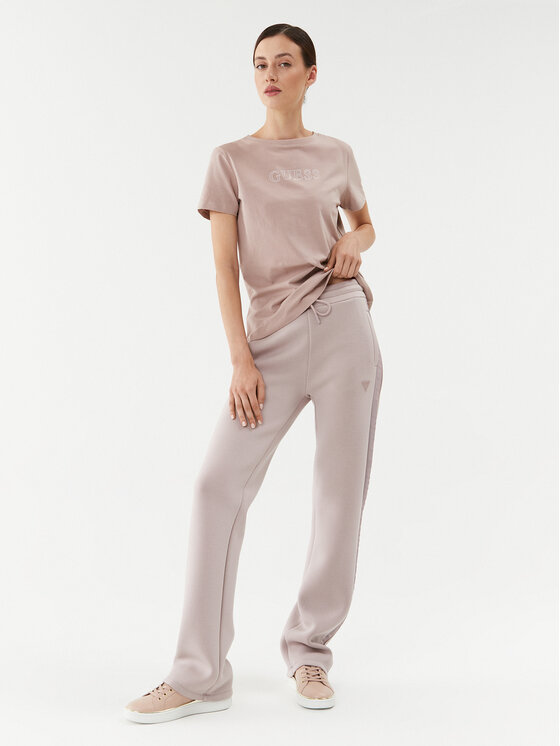 Guess Guess Pantaloni trening Brenda V3RB21 K7UW2 Bej Regular Fit