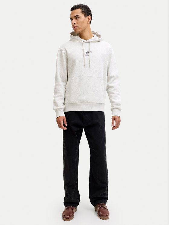 Jack & Jones Jack & Jones Bluza Corp 12268422 Biały Regular Fit