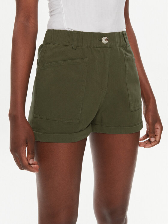 Brave Soul Brave Soul Kratke hlače iz tkanine LSRT-272MELLIEKH Khaki Straight Fit