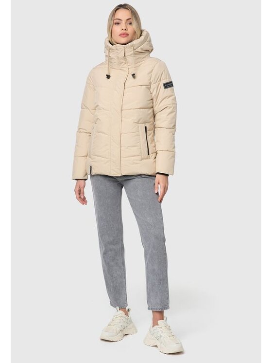 Navahoo Navahoo Kurtka zimowa Sag ja Beżowy Casual Fit