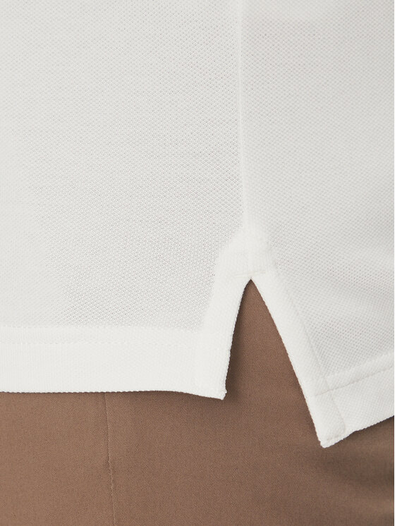 Tommy Hilfiger Tommy Hilfiger Тениска с яка и копчета Placket Interest MW0MW38459 Бял Regular Fit