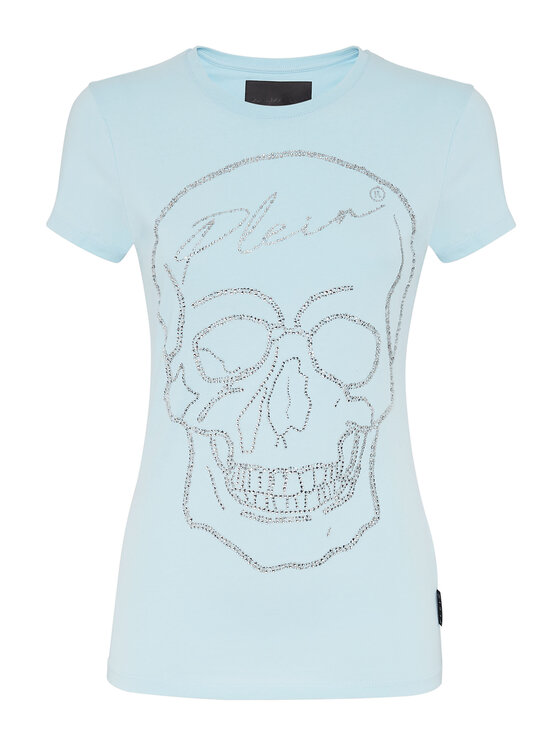 PHILIPP PLEIN PHILIPP PLEIN T-Shirt 1315 Světle modrá Regular Fit