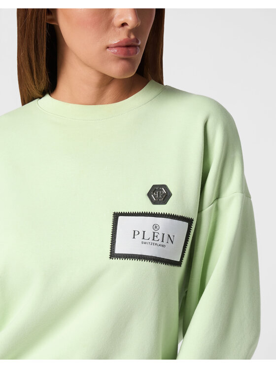 PHILIPP PLEIN PHILIPP PLEIN Bluza 21673 Zielony Regular Fit