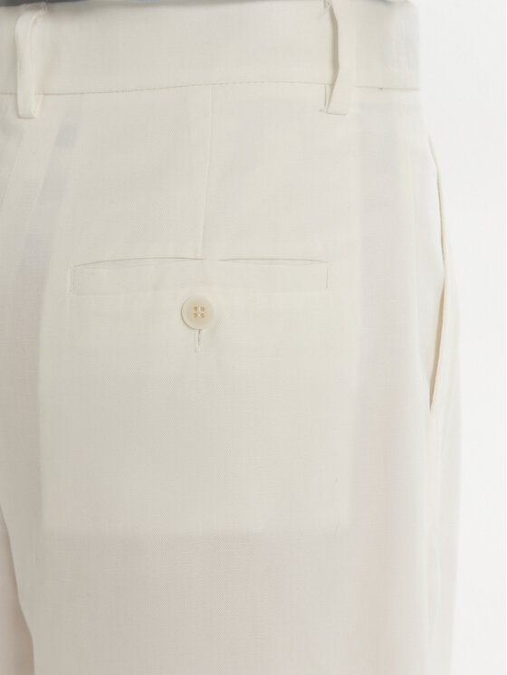 Weekend Max Mara Weekend Max Mara Bermuda kratke hlače Ecuba 2515141032 Bela Regular Fit