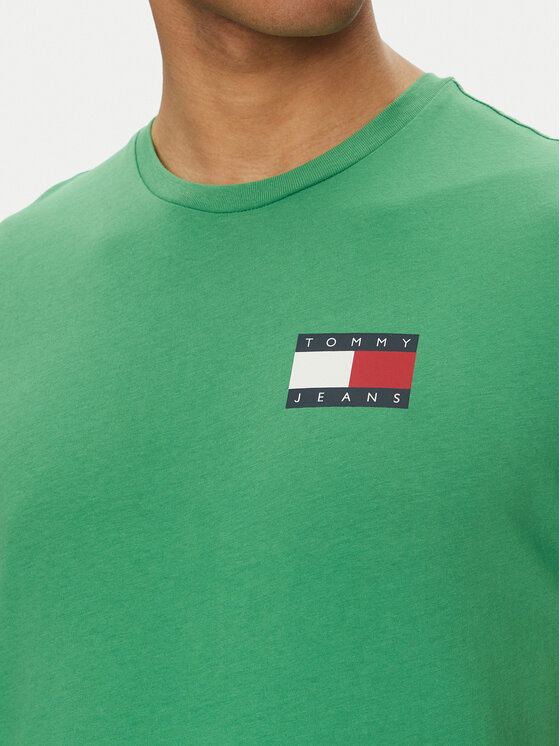 Tommy Jeans Tommy Jeans T-shirt Essential DM0DM20740 Zelena Slim Fit