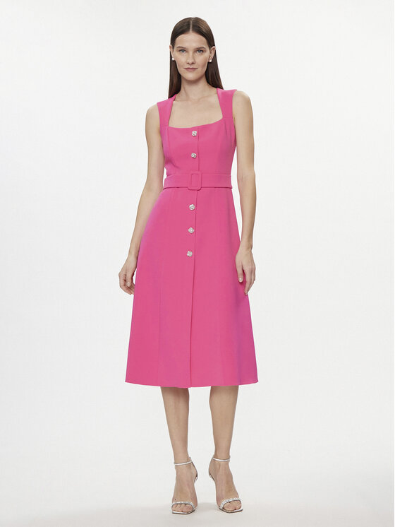 Nissa Nissa Koktel haljina RC14788 Ružičasta Slim Fit