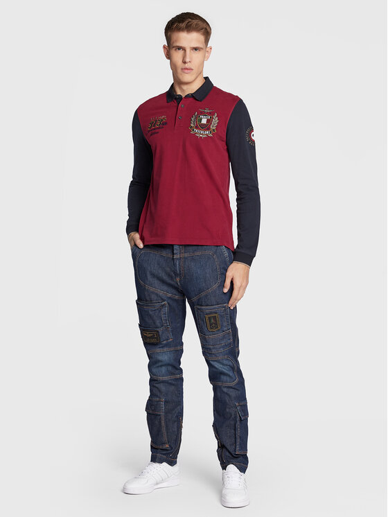 Aeronautica Militare Aeronautica Militare Polo 222PO1643J564 Bordeaux Regular Fit