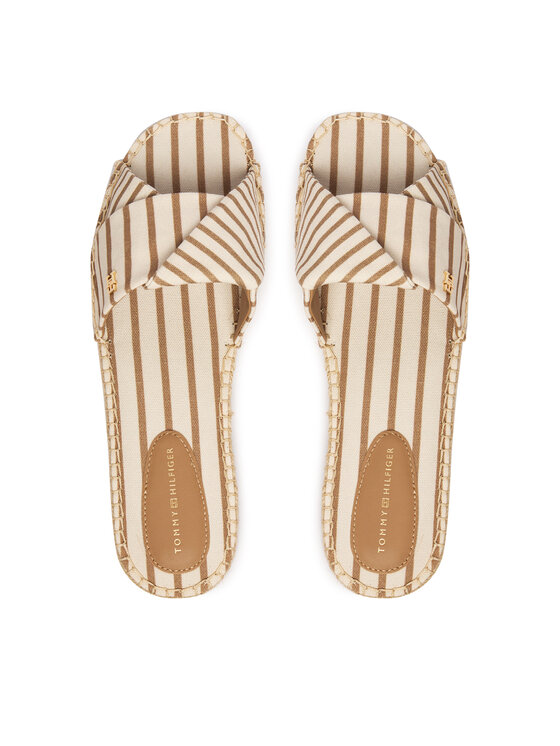 Tommy Hilfiger Tommy Hilfiger Παντόφλες Canvas FW0FW09140 Μπεζ