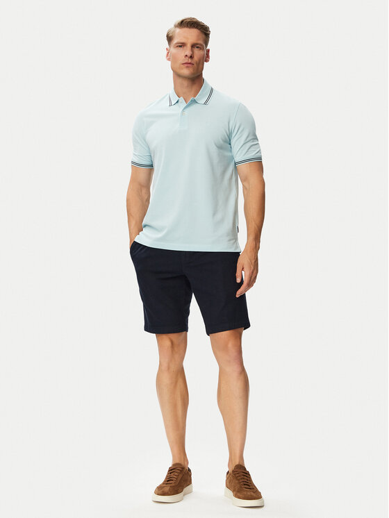 Bugatti Bugatti Poloshirt 8150-15001E Hellblau Regular Fit