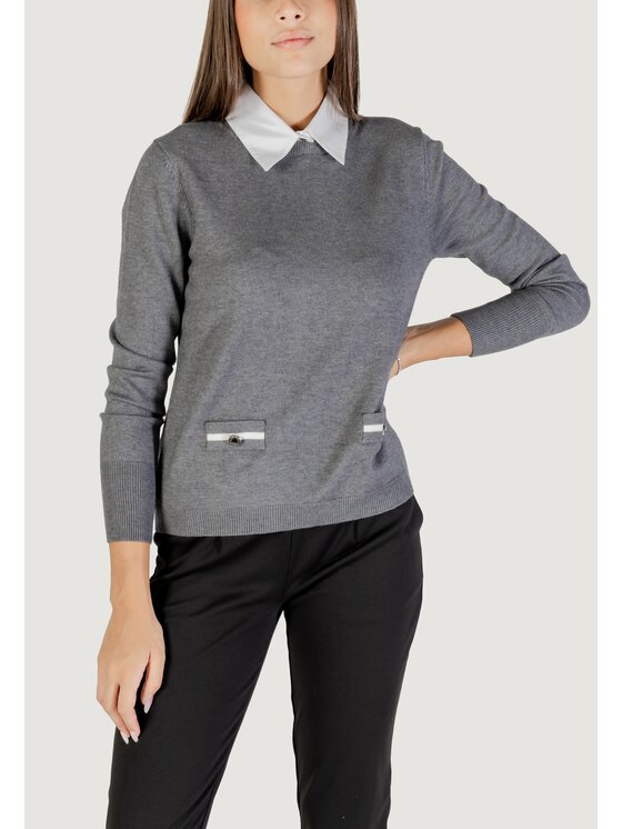 Morgan De Toi Morgan De Toi Maglione 252-MSHIRTA Grigio Shirt Fit
