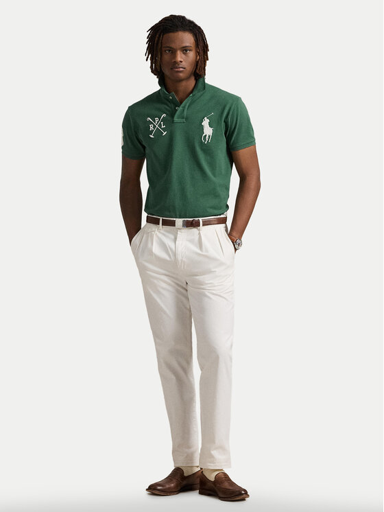 Polo Ralph Lauren Polo Ralph Lauren Pólóing 710978082001 Zöld Custom Slim Fit