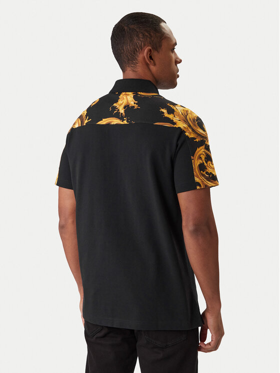 Versace Jeans Couture Versace Jeans Couture Polo marškinėliai 80GAG6R1 JS549 Juoda Regular Fit