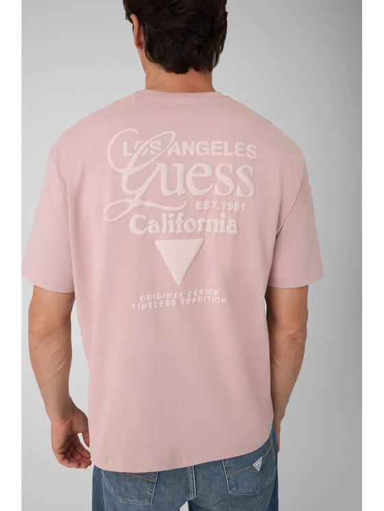 Guess Guess T-Shirt 185139 Różowy Classic Fit