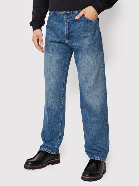 Woodbird Jeans hlače Leroy Vintage 2136-105 Modra Loose Fit