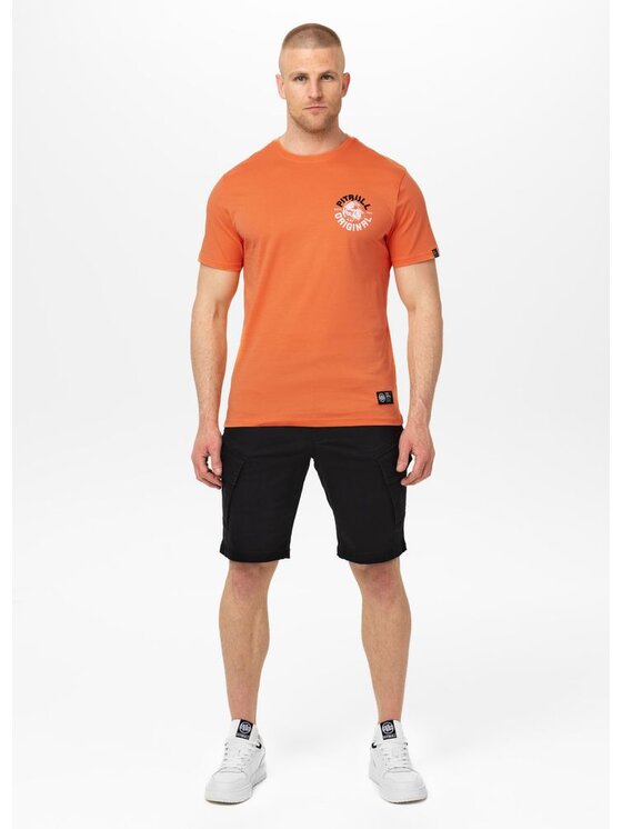 PITBULL PITBULL T-Shirt Koszulka męska DOG SD 3XL Pomarańczowy Regular Fit
