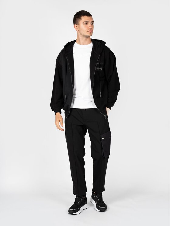 Les Hommes Les Hommes Μπλούζα LBH3000700N Μαύρο Regular Fit