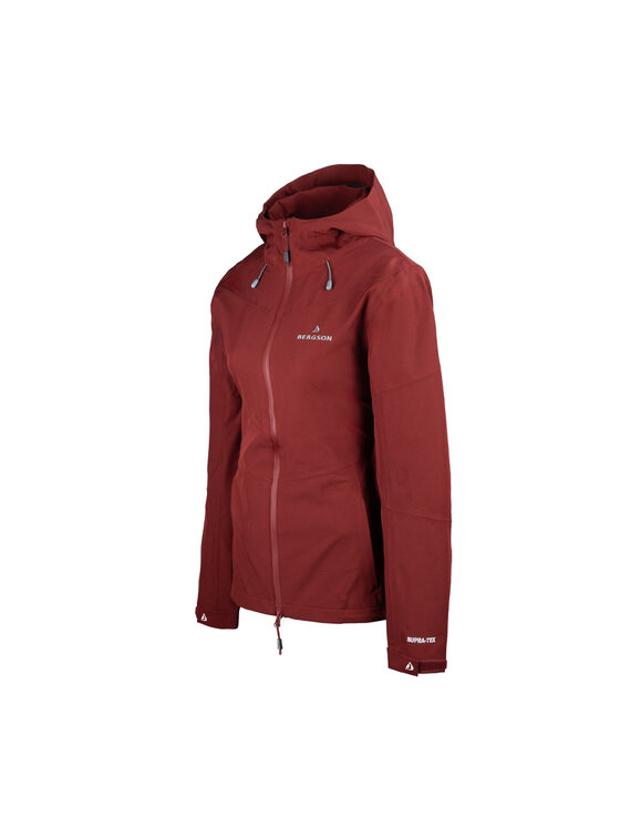 Bergson Bergson Kurtka outdoor STORMVAULT STX Bordowy Regular Fit